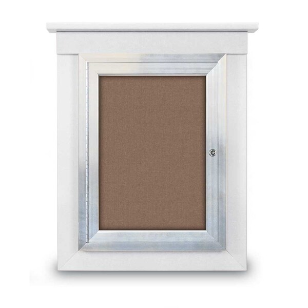 Sliding Glass Enclosed Letterboard, 72"x3, UV9007ACS-BRONZE-BURGUNVL